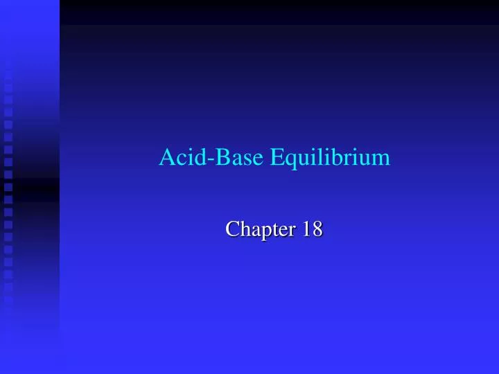 acid base equilibrium