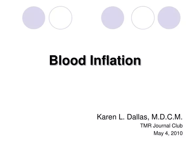 blood inflation