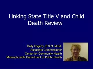 Linking State Title V and Child Death Review