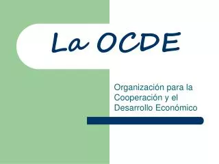la ocde