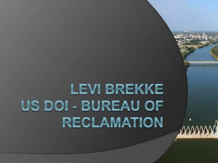 levi brekke us doi bureau of reclamation