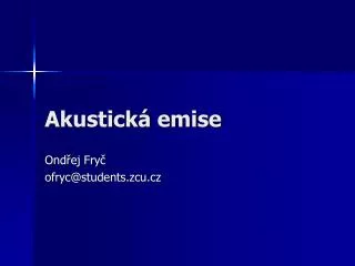 akustick emise