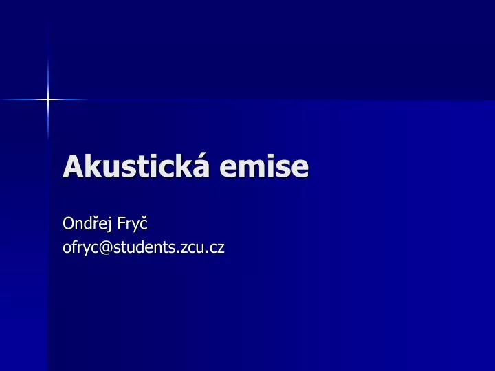 akustick emise