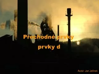 p echodn prvky prvky d