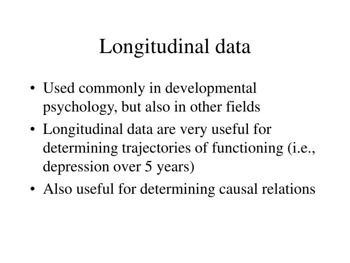 longitudinal data