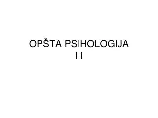 op ta psihologija iii