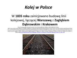 kolej w polsce