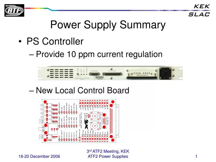 power supply summary