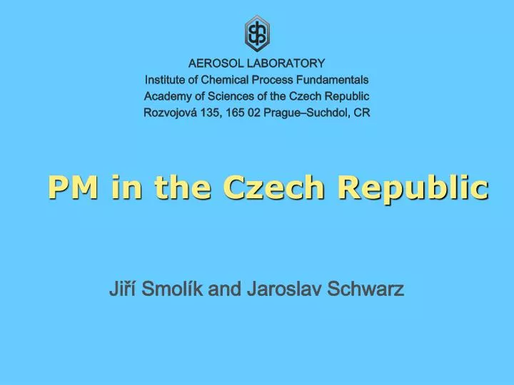 pm in the czech republic