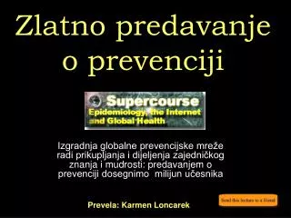 zlatno predavanje o prevenciji