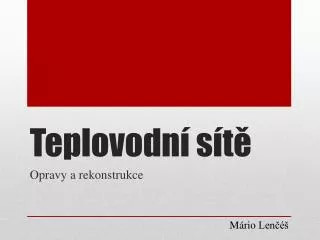teplovodn s t