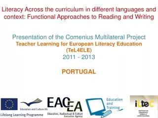 Presentation of the Comenius Multilateral Project