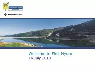 Welcome to First Hydro