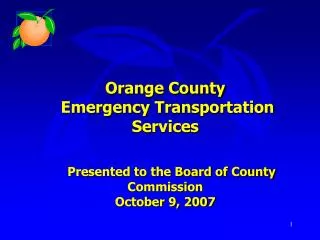 Orange County Emergency Transportation Services