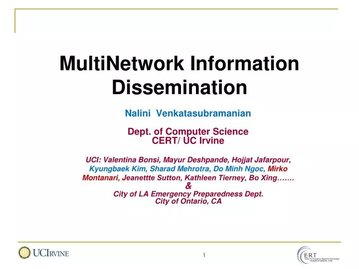 multinetwork information dissemination