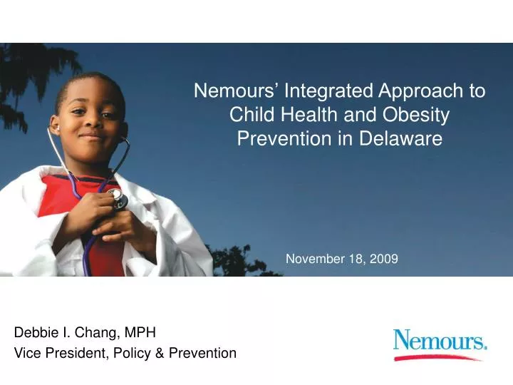 nemours integrated approach to child health and obesity prevention in delaware