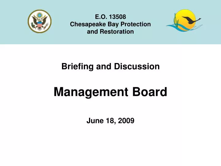 briefing and discussion management board june 18 2009