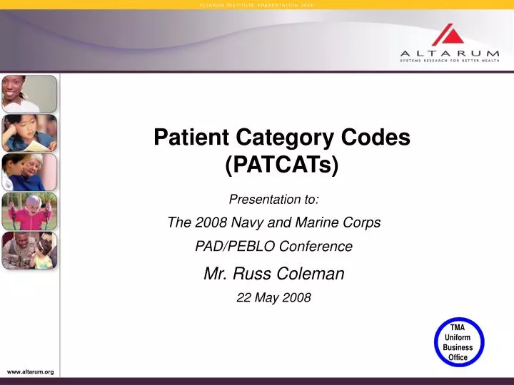 patient category codes patcats