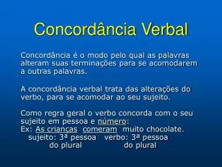 concord ncia verbal