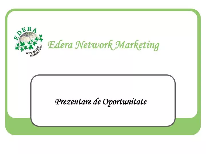 edera network marketing