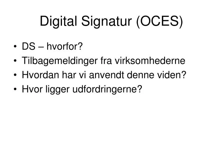 digital signatur oces