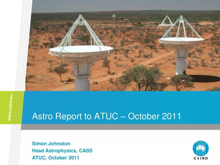 astro report to atuc october 2011