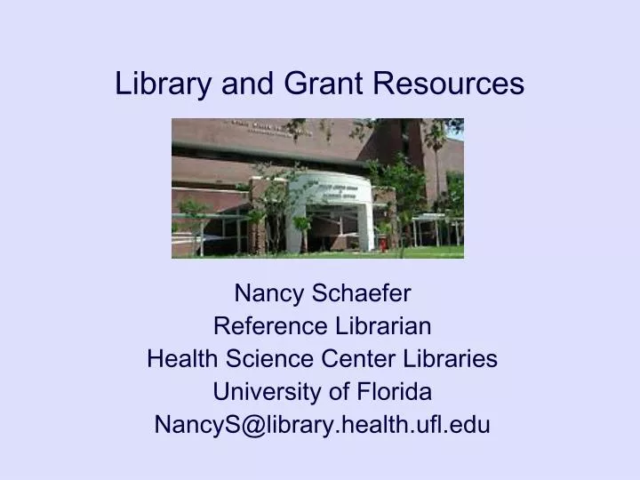 library and grant resources