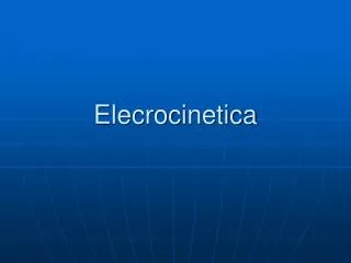 elecrocinetica