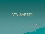ATV SAFETY - slide 1