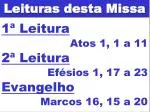 Leituras desta Missa - slide 1