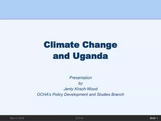 Climate Change and Uganda
