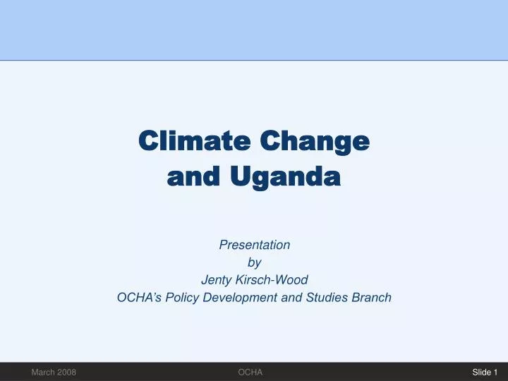 climate change and uganda