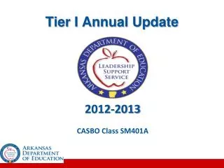 Tier I Annual Update