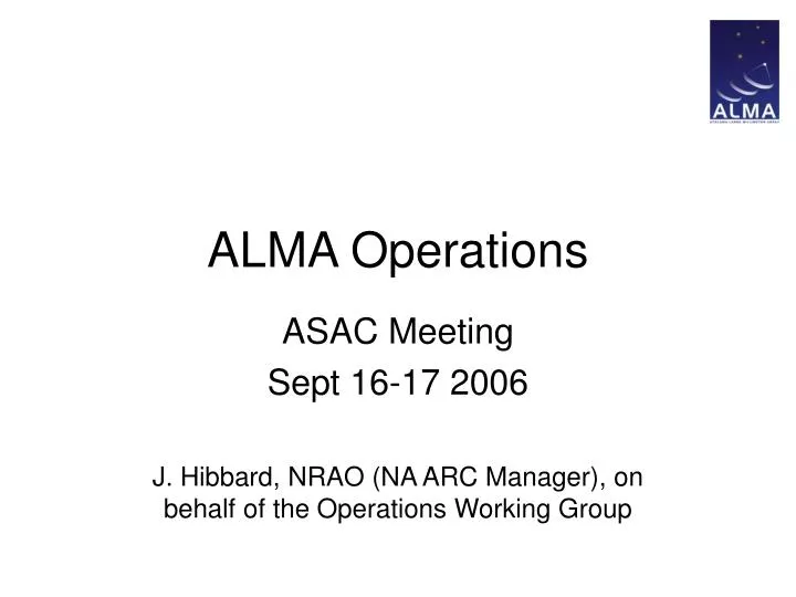 alma operations