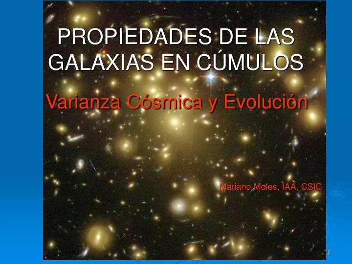 propiedades de las galaxias en c mulos