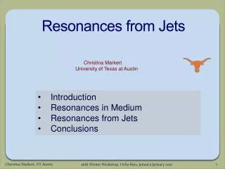 Resonances from Jets