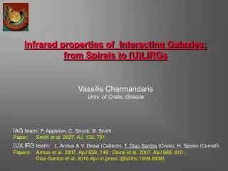 Infrared properties of Interacting Galaxies: from Spirals to (U)LIRGs