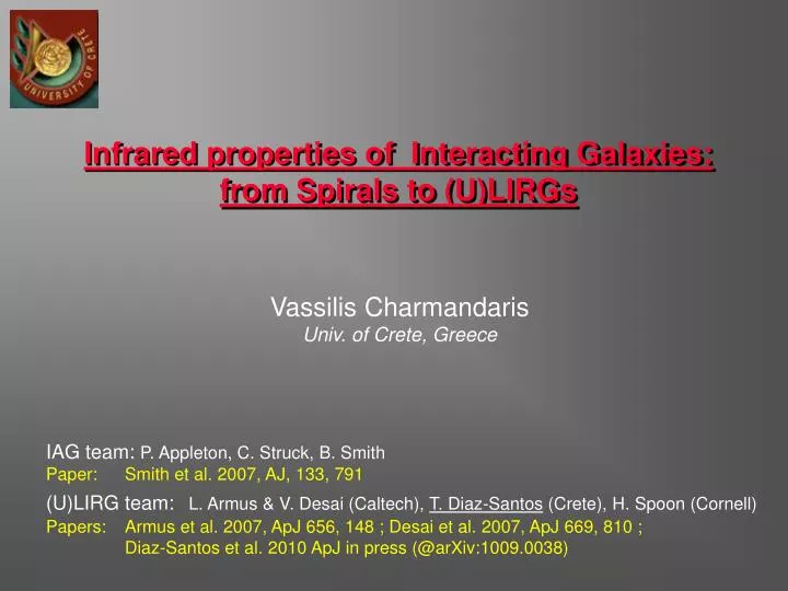 infrared properties of interacting galaxies from spirals to u lirgs