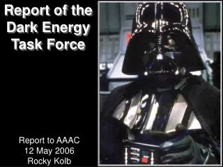 Report of the Dark Energy Task Force