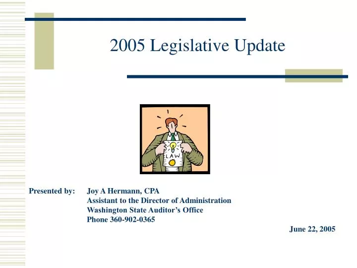 2005 legislative update