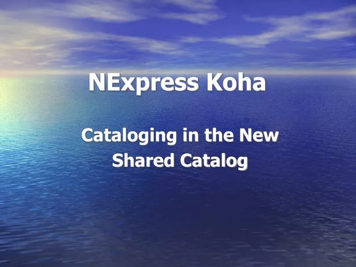 nexpress koha