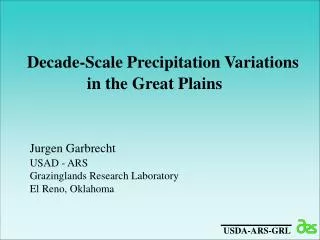 Decade-Scale Precipitation Variations