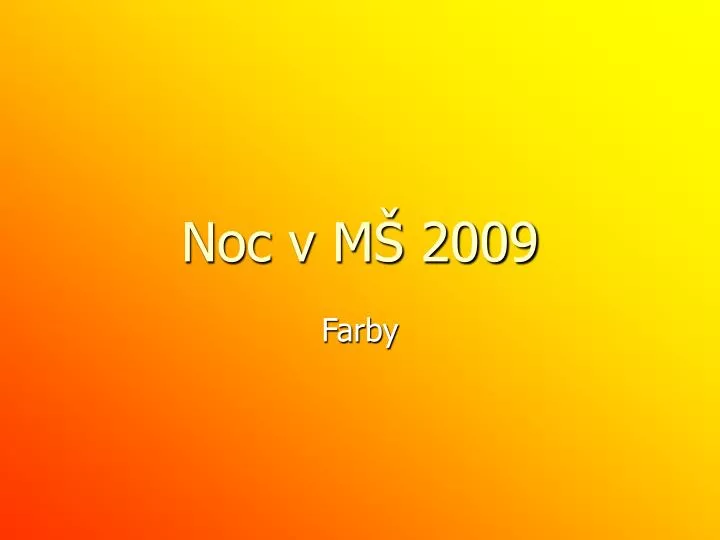 noc v m 2009