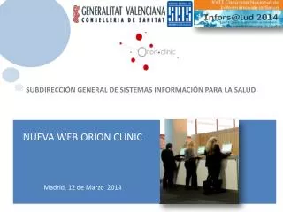 nueva web orion clinic madrid 12 de marzo 2014