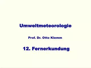 umweltmeteorologie