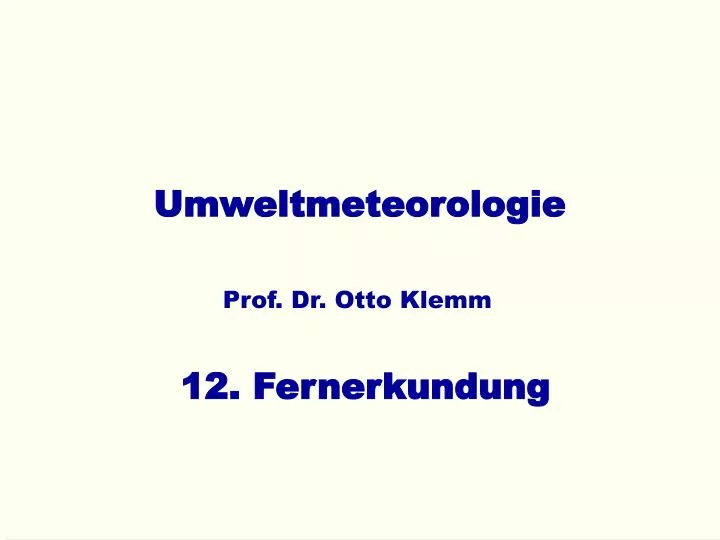 umweltmeteorologie