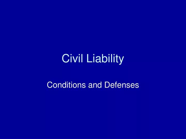 civil liability