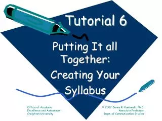 Tutorial 6