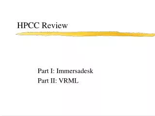 HPCC Review