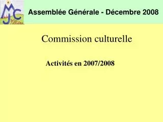 assembl e g n rale d cembre 2008